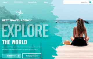 landing page tour operator website